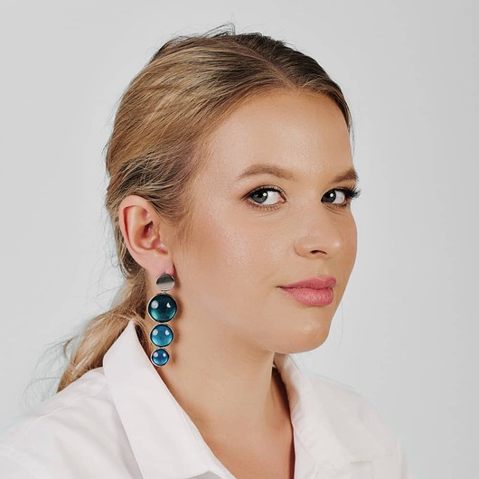 Perłowe kolczyki w trzech odcieniach Meyra e6/m9