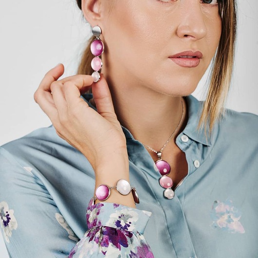 Bransoletka o perłowym blasku e32/m27