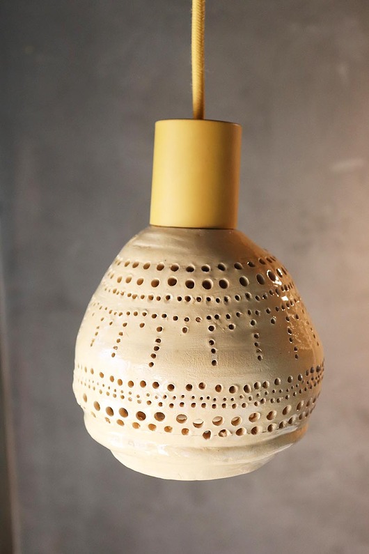 Ręcznie wykonana ceramiczna lampa planetarium