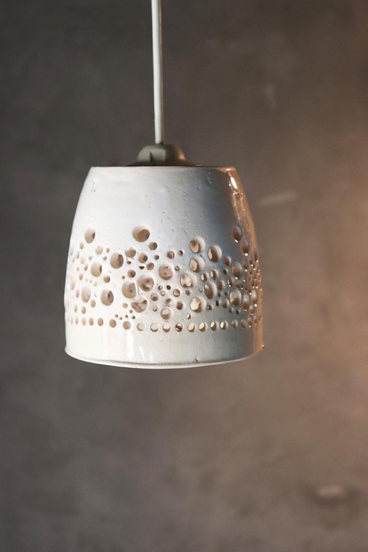 Ręcznie wykonana ceramiczna lampa planetarium