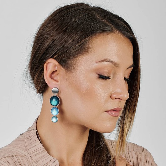 Kolczyki perłowe szklane Meyra e6/m30