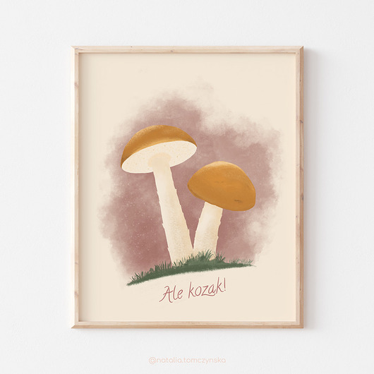 Plakat dla grzybiarza - Koźlarz