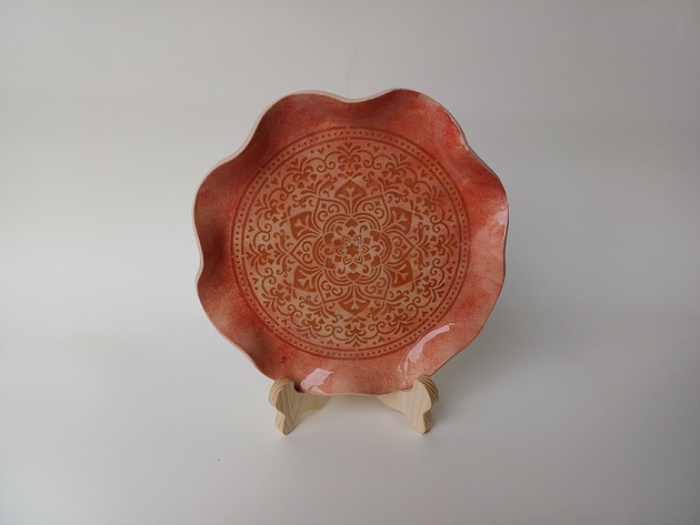 Talerz Ceramiczny Mandala