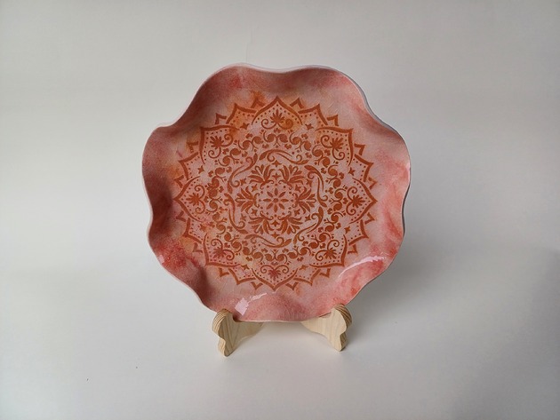 Talerz Ceramiczny Mandala