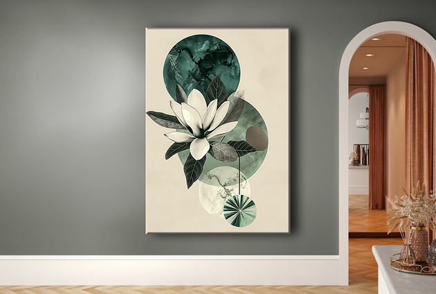 Magnolia - Obraz na płótnie - Druk Blejtrama - Chiński Orient, Zen #7