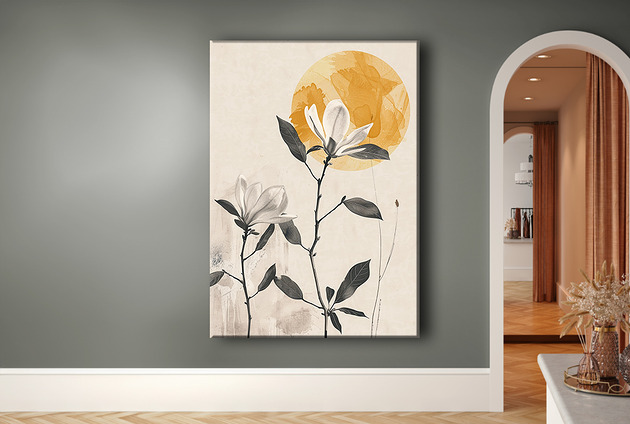 Magnolia - Obraz na płótnie - Druk Blejtrama - Chiński Orient, Zen #20