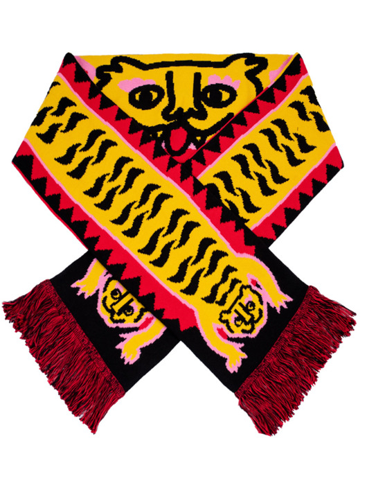 Szalik z bawełny organicznej tygrysy