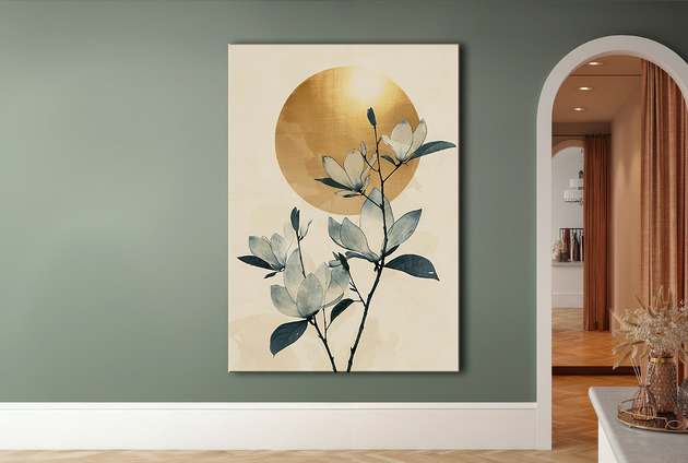 Magnolia - Obraz na płótnie - Druk Blejtrama - Chiński Orient, Zen #21