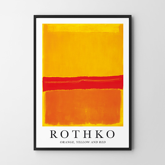 Plakat Rothko Yellow Orange Red