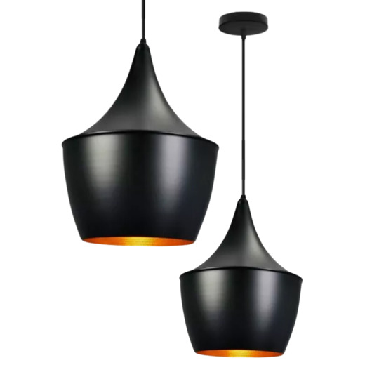 Lampa wisząca zwis żyrandol lampa na sufit czarna LED E27