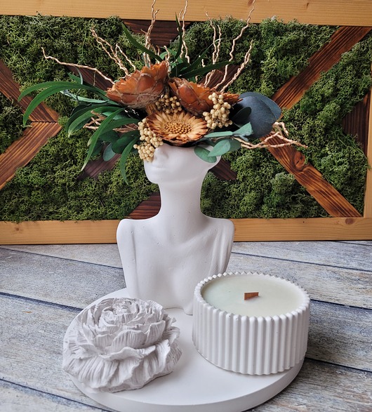 Zestaw dekoracyjny Kobieta-Kwiat