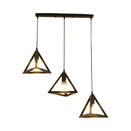 Lampa wisząca zwis żyrandol lampa na sufit czarna LED E27
