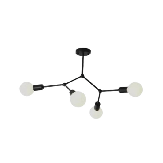 Lampa wisząca zwis żyrandol lampa na sufit czarna LED E27