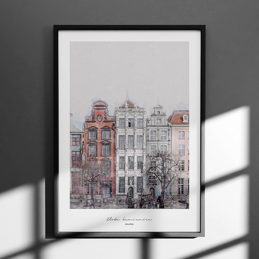Plakat Gdańsk - Kamienica Złota