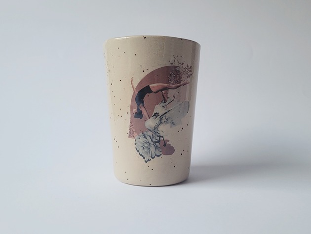 Beżowy kubek 300 ml