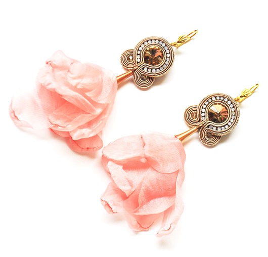 Sutaszowe kolczyki MORELA