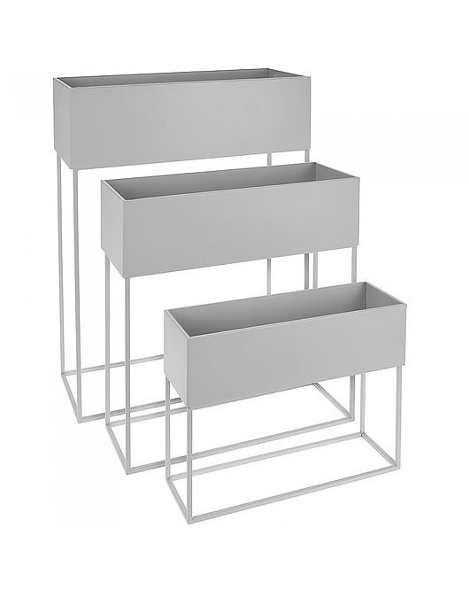 Kwietnik Metalowy 3 szt. Pojemniki na Kwiaty Gabi