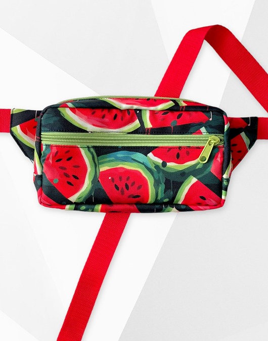 Nerka prostokątna arbuzy czerwone czarna