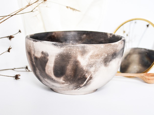 Ceramiczna unikatowy miska handmade, 600 ml