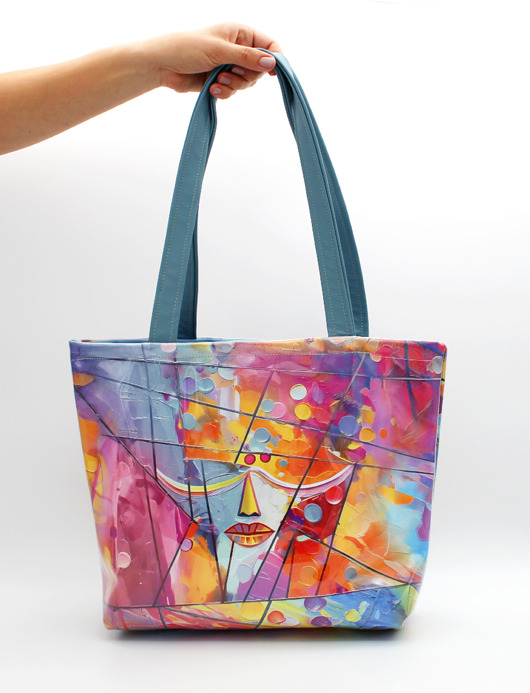 Torba Face PUGA niebieski Shopper