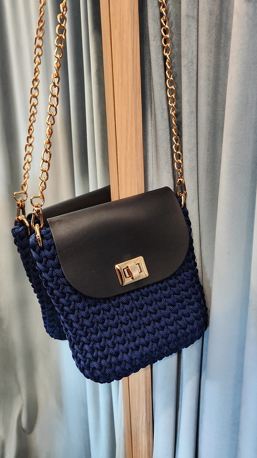 Mini Elegant Bag - granat z łańcuszkiem i paskiem (w prezencie)