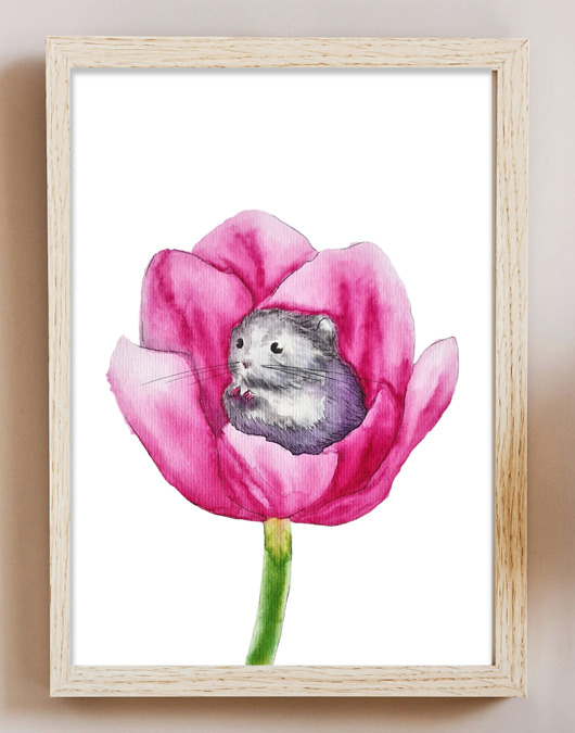 Plakat Chomiczek w Tulipanie