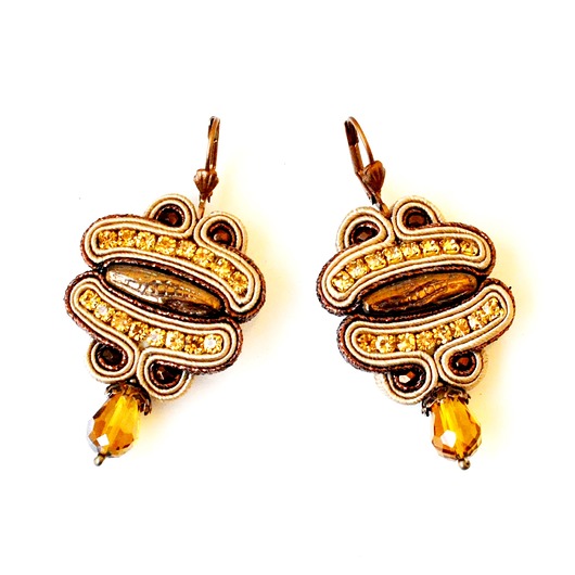 Sutaszowe kolczyki SIENA