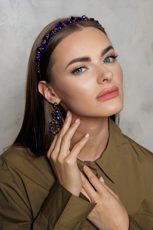 Opaska Sapphire Cristals