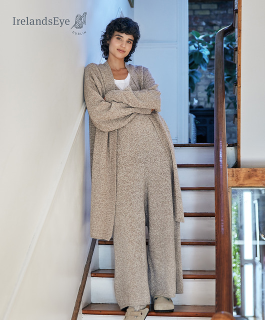 Irlandzki kardigan z miękkiej wełny merynosów