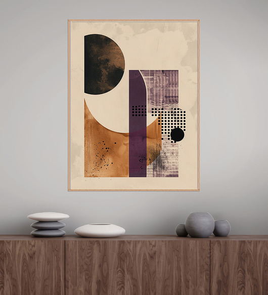 Geometria natury - Plakat, druk - Minimalizm, Boho, Loft #69