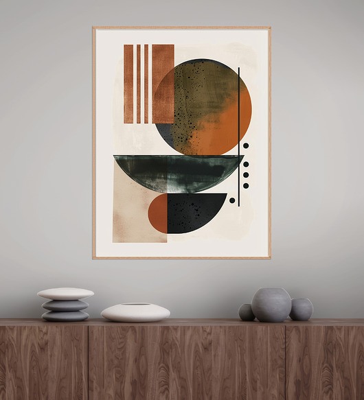 Geometria natury - Plakat, druk - Minimalizm, Boho, Loft #76