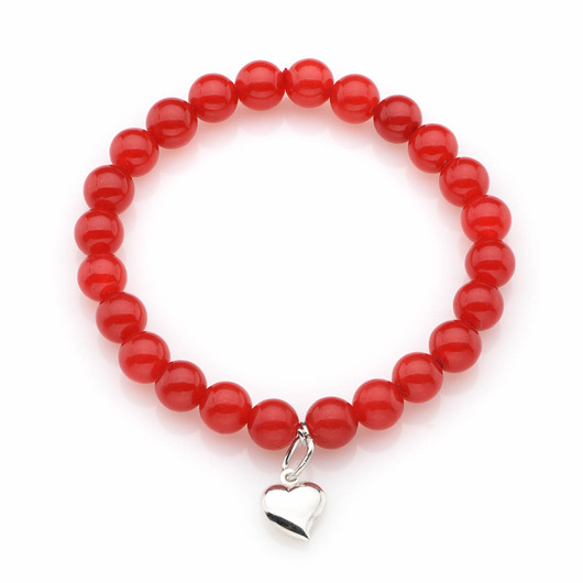 Bransoletka z srebrnym sercem, serduszkiem - świąteczny prezent