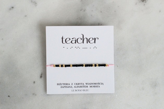 Teacher - Bransoletka z Alfabetem Morse'a