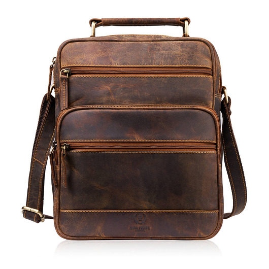 Torba męska na ramię listonoszka w stylu vintage Paolo Peruzzi