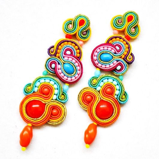 Sutaszowe kolczyki ZANZIBAR