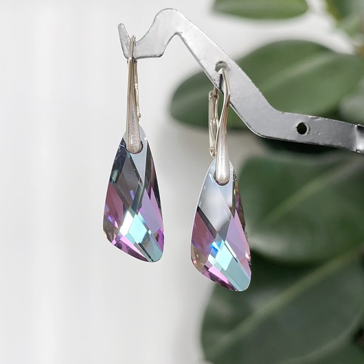 Kolczyki z kryształami Swarovski - VITRAIL WING