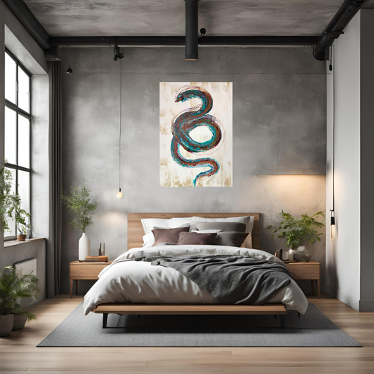 SMOK WIATRU Duży obraz akryl na płótnie 70x100 cm