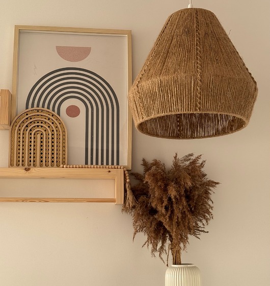 Klosz boho z juty 40 cm