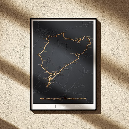 Plakat Tory wyścigowe - Nurburgring