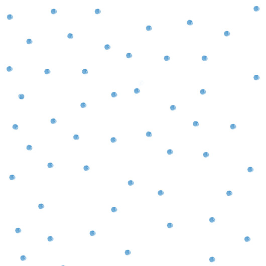 Tapeta dla dzieci Kropki (Painted Blue Dots)