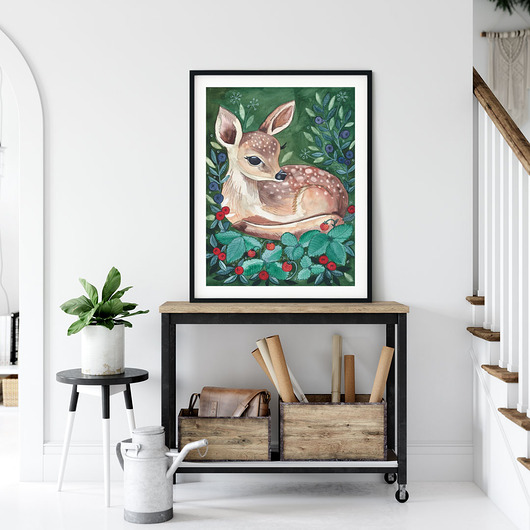 Baby Deer ilustracja drukowana