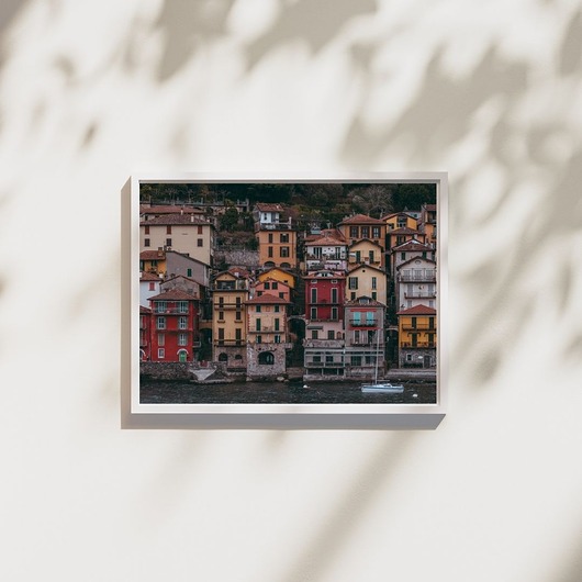 Jezioro Como, Varenna, plakat, fotografia, plik cyfrowy
