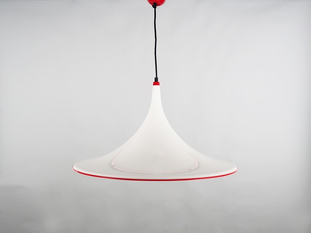 Lampa wisząca, włoski design, lata 70, produkcja: Włochy
