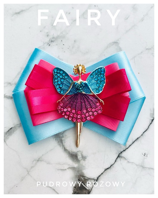 Brosza z Kolekcji FAIRY z cudowną Wróżką z kryształków New
