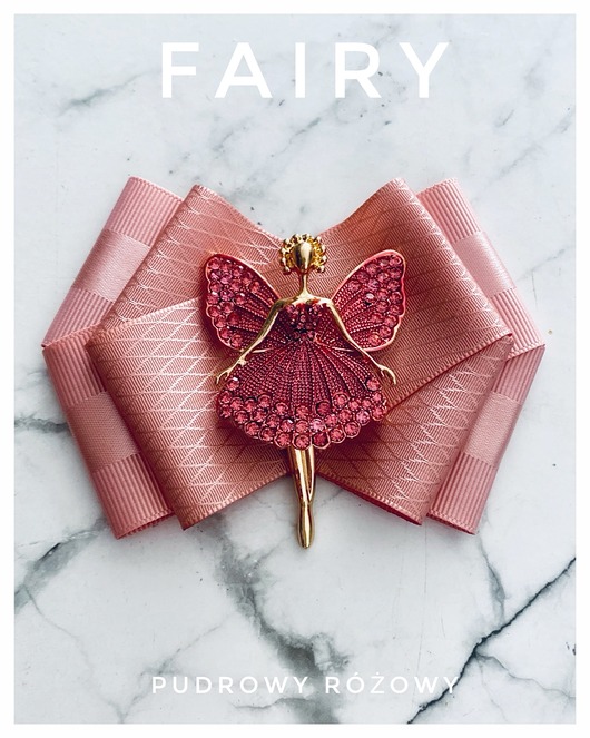 Brosza z Kolekcji FAIRY z cudowną Wróżką z kryształków New