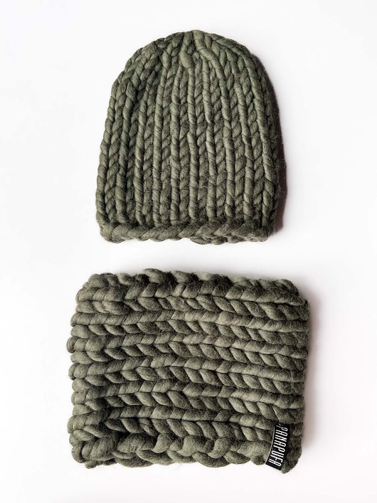 Komin 100% organiczna wełna merino