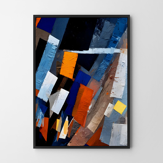 Plakat Abstrakcja malarska elegancka
