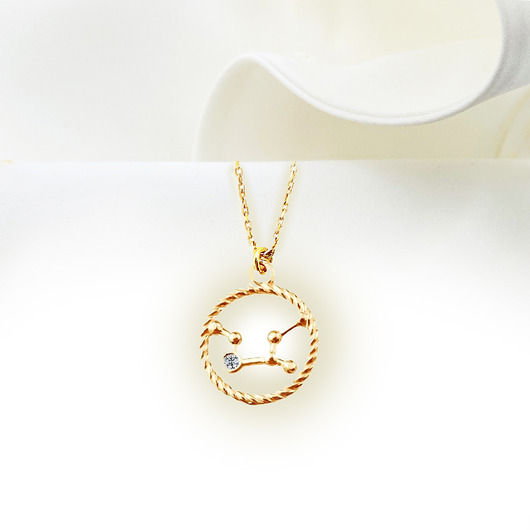 Naszyjnik znak zodiaku PANNA , prezent dla Panny, astrologia