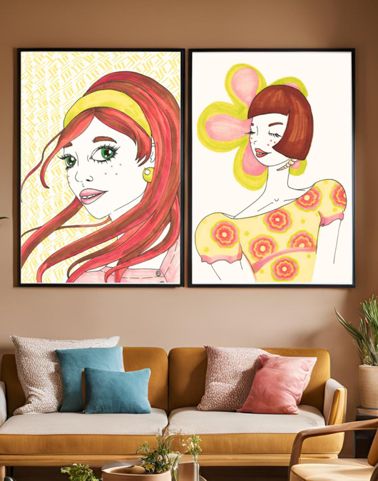 70s Girls - zestaw plakatów