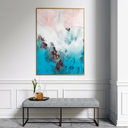 Plakat Laguna różowy niebieski - różne formaty